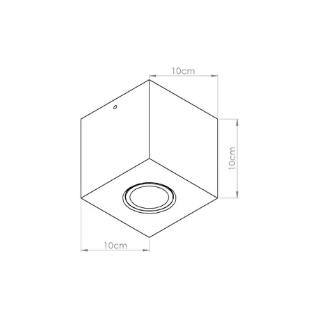 Plafon QUAD beton zielona oliwka (SL.1845) - Sollux Lighting