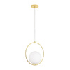 Lampa wisząca COSTA ROUND złota 35 cm (DP0001A-350R) - Step into Design