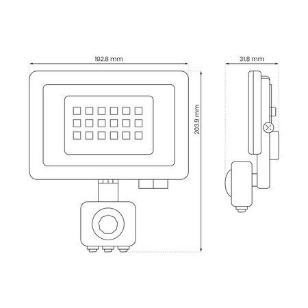 Naświetlacz LED 50W 4000K PIR (EKN1627) - Eko-Light
