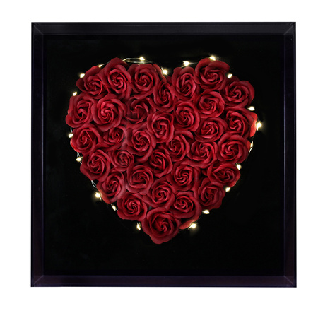 Serce z róż czerwone - DomenoLED