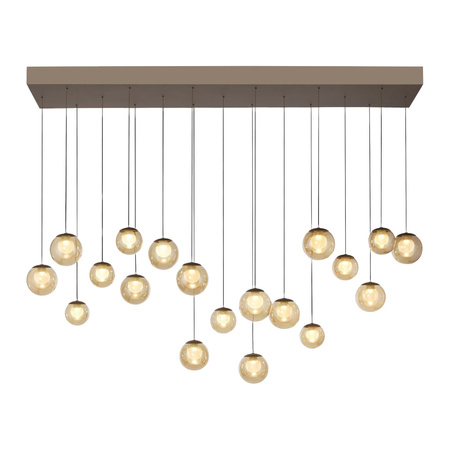 Wisząca lampa na pilota, z regulacją światła i wysokości PURE POPUP BRĄZOWY (2589-97) - Paul Neuhaus