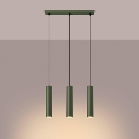 Lampa wisząca LAGOS 3L zielona oliwka (SL.1486) - Sollux Lighting