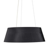 Lampa wisząca z efektownym kloszem FRILL LED czarna 45 cm (ST-DL6487-BK) - Step into Design