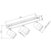 Lampa sufitowa Anillo (LP-770/3W BK) - Light Prestige