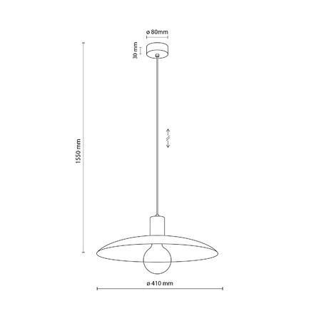 ASTRA PEAPOD 1XE27 LAMPA WISZĄCA (10713) - TK Lighting