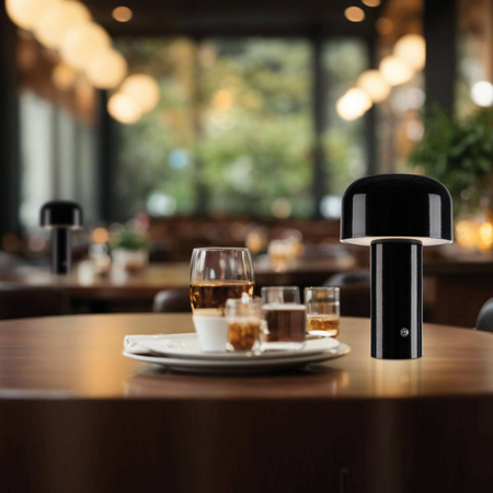 Przenośna, ładowalna lampa AGNES czarna (19190-18) - Paul Neuhaus