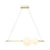 PENDANT LED LIGHT 11W 3000K ALUMINUM-OPAL GLASS (22108 Zambelis) - Zambelis