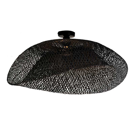 CEILING LIGHT 1XE27 BAMBOO BLACK (19109 Zambelis) - Zambelis