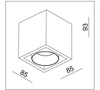 LED lampa COURSE DIM 1*8,9W Gray IP20 CRI80 3000K (03361G) - ZARlight