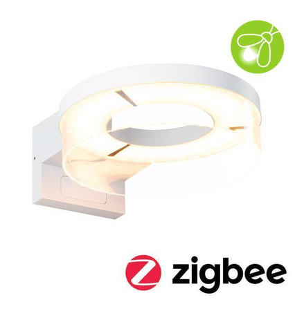 Oprawa elewacyjna CAPERA LED SH Zigbee12,5W 800lm 2200K-3000K czujnik ruchu i zmierzchu IP44 230V biały / aluminium (PL93114) - PAULMANN