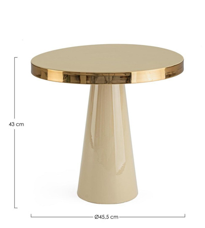 BIZZOTTO stolik kawowy NANDIKA beżowy (0746723) - Bizzotto