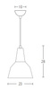 PENDANT LIGHT 1XE27 BLACK (180088 Zambelis) - Zambelis