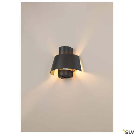 Kinkiet zewnętrzny PHOTONI kolor rdzy czarna (1007585) - SLV