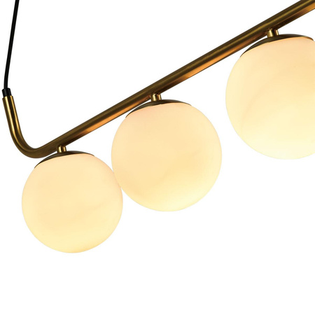 Lampa wisząca Alisa 3 złota/biała (LP-005/3L GD) - Light Prestige