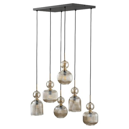 SOPHIA COGNAC LAMPA WISZĄCA 6XE14 (11044) - TK Lighting