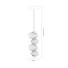 Lampa wisząca BOLLA GOLD 17W LED (ML1422) - Milagro