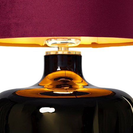 Lampa stojąca LORA CZARNY/BORDO (41058111) - KASPA