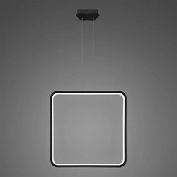 Lampa wisząca Ledowe Kwadraty No. 1 X Φ80 in 3k czarna  Altavola Design (LA079/X_80_in_3k_black) - ALTAVOLA DESIGN