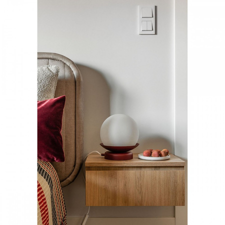 KUUL ST burgundowa lampa stołowa (KLS141P1) - Ummo