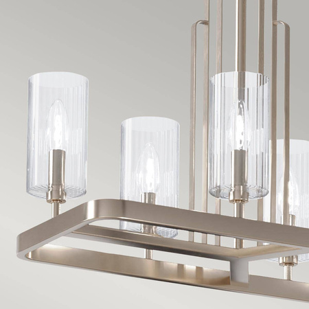 Lampa wisząca Kimrose - 10 źródeł światła - Polerowany nikiel (QN-KIMROSE10-PN) - Quintiesse
