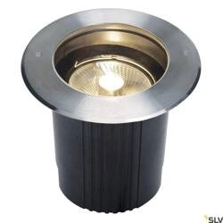 DASAR 215, lampa podłogowa wpuszczana outdoor, QPAR111, IP67, okrągła, stal nierdzewna 316, maks. 75W (229230) - SLV