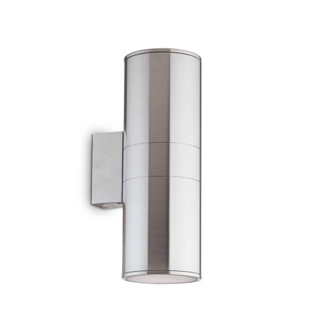 Kinkiet zewnętrzny GUN AP2 BIG kol. srebrny (033020) Ideal Lux