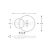 Lampa sufitowa ALMERIA czarna-drewno (MX3913-2-3BWLT) - Zuma Line