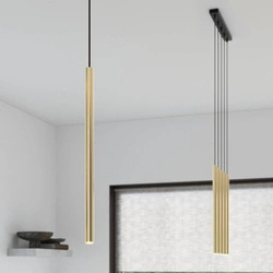 Lampa Wisząca PASTELO 1 złoty połysk (SL.1195) - Sollux Lighting
