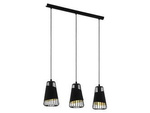 Lampa wisząca AUSTELL 3 czarna/złota (49448 - Eglo) - żyrandol