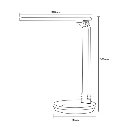 LAMPA BIURKOWA BIAŁA/WHITE (SM-542-WH) - Zuma Line