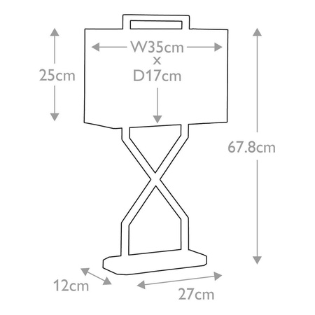 Lampa stołowa Cross (CROSS-TL) - Elstead Lighting