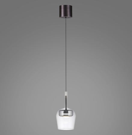 Lampa wisząca na pilota i aplikację, z płynną regulacją wysokości Q-KON SREBRNY (2741-21) - Paul Neuhaus