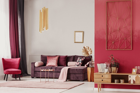 Lampa wisząca ORGANIC złoto szczotkowane (P0524D) - MAXLIGHT