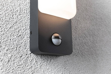 Oprawa elewacyjna BONNIE LED PIR 8.5W 560lm 2200-3000K IP44 230V antracyt aluminium (PL94853) - PAULMANN