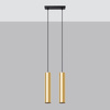 Podwójna Lampa Wisząca LAGOS 2 złoty połysk (SL.1241) - Sollux Lighting
