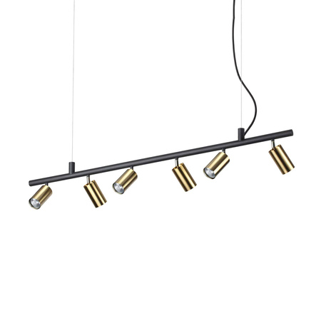 Lampa wisząca DYNAMITE Mosiądz (DYNAMITE_SP6_OTTONE) - Ideal Lux