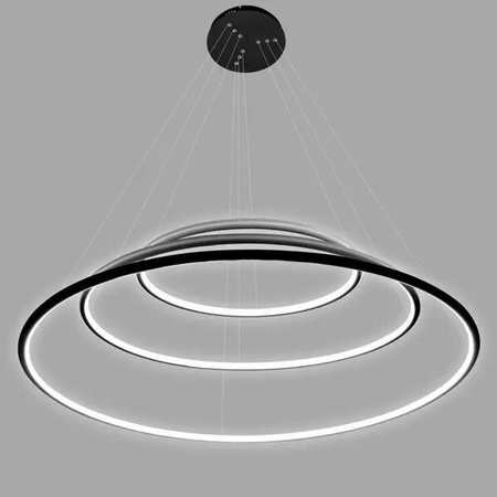 Lampa wisząca Ledowe Okręgi No.3 100cm 4k czarna (LA075/P_100_in_4k_black) - ALTAVOLA DESIGN