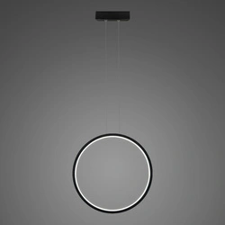 Lampa wisząca Ledowe Okręgi No.1 X 40cm 3k 22W czarny (LA073/X_40_in_3k_black_22W) - ALTAVOLA DESIGN
