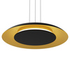 Lampa wisząca Piattino Czarny Złoty 30W LED 3000K-4000k-6000K (ML1815) - Milagro