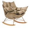 Fotel bujany SWING VELVET khaki (KH1301100129) - King Home