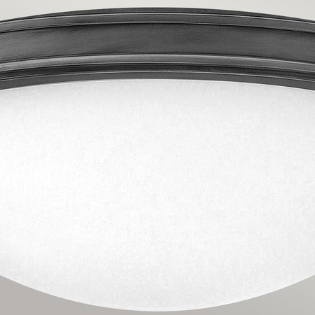 Średni plafon Collier - 3 źródła światła - Zgaszona czerń (HK-COLLIER-F-M-BX) - Elstead Lighting