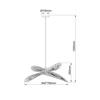 Rattanowa lampa wisząca Raya naturalna 1xE27 (LP-2704/1P NT) - Light Prestige