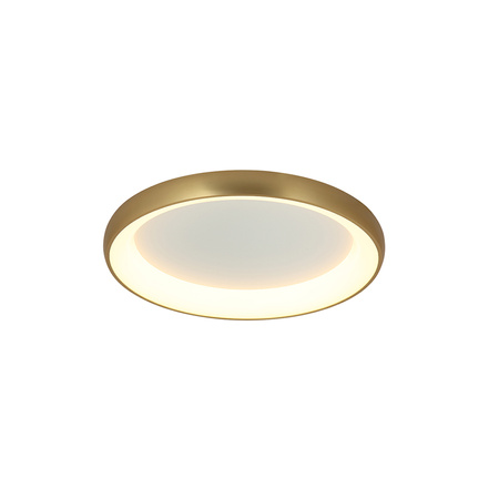 CEILING LIGHT 30W 3000K ALUMINUM & ACRYLIC BRUSHED ANTIQUE GOLD (2042 Zambelis) - Zambelis