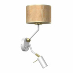 Kinkiet CORK White/Cork 1xE27 + Mini GU10 (MLP7516) - Milagro