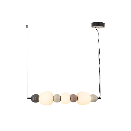 MAXLIGHT P0630 LAMPA WISZACA MODERN 28W, OPAL + DARK GREY+MEDIUM BROWN+LIGHT GREY