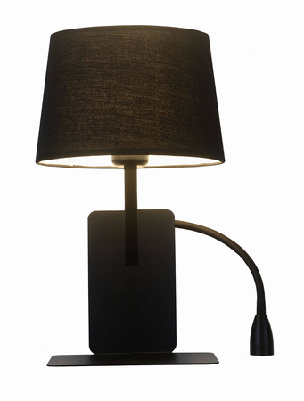 Kinkiet Dakota prawy z półką (LP-2121/1W R BK) - Light Prestige