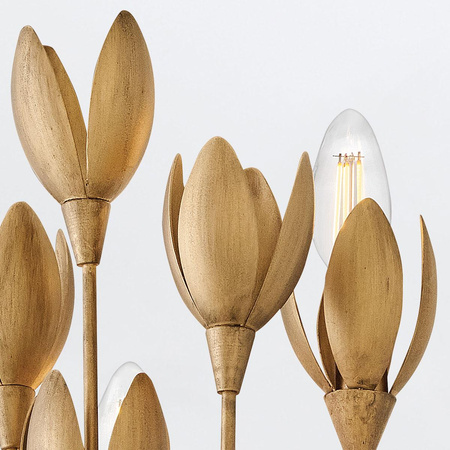 Designerski kinkiet Flora - 3 źródła światła - Oksydowane złoto (QN-FLORA-3W-GD) - Quintiesse