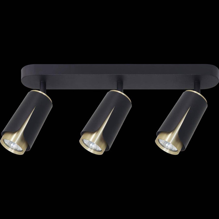 FLOWER BLACK GOLD SPOT 3xGU10 (ML0266) - Milagro