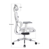 Ergonomiczny,regulowany fotel gamingowy Control Pro Biały (LV0657) - LVN SYSTEM