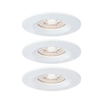 Oprawa wbudowana Nova mini Coin okrągła IP44 LED 3x4W 310lm Biały Mat/Aluminium (PL94299) - PAULMANN